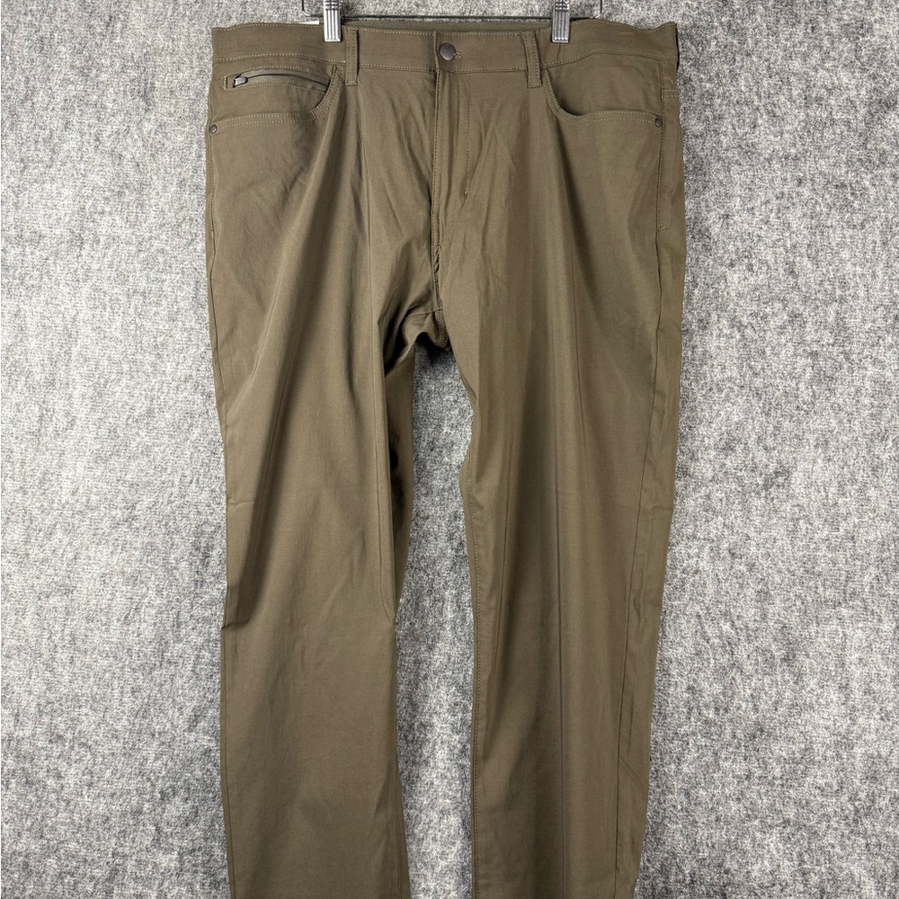 Copper & Oak Men’s Momentum 5-Pocket Stretch Pants 38x30 Olive Green Flex
